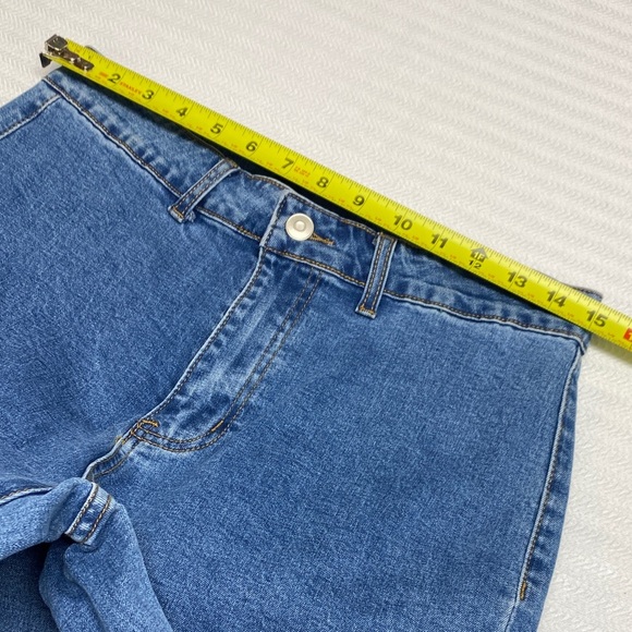 Peach Love California Jeans Bell Bottom Flare Star Embroidered Size Large 30 - Picture 3 of 7